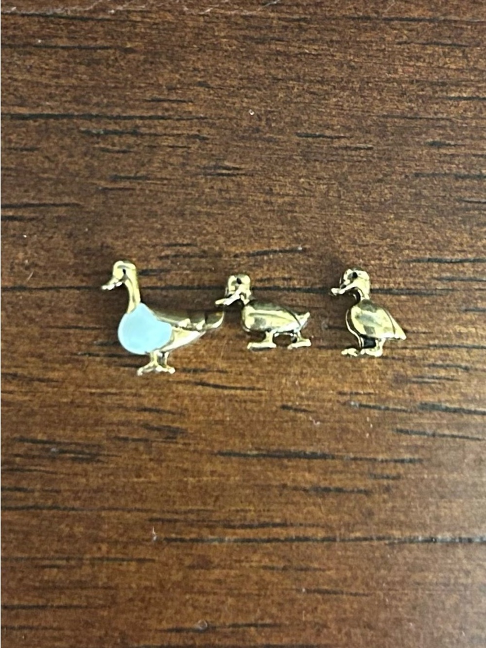 Origami Owl Set of 3 Gold Duck Charms